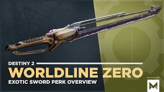 Destiny 2 WARMIND WORLDLINE ZERO exotic review  Havent had so much fun with a weapon in a while [upl. by Tingey]