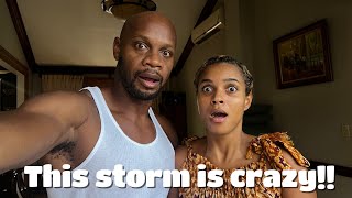 How bad is this storm in Jamaica  This is bad   US Election [upl. by Scholem453]