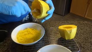 🌸 Kako napraviti Špagete iz Tikvice  How make Spaghetti from Butternut Squash 2019 [upl. by Yung]