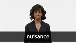 How to pronounce NUISANCE in American English [upl. by Kitti]