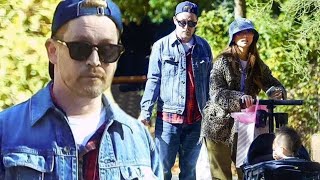 Park Perfection Macaulay Culkin and Brenda Song Radiate Happiness with Their Sons [upl. by Nysila105]