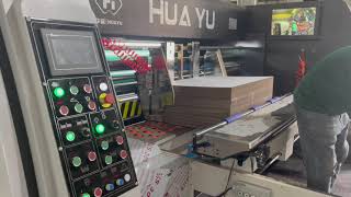 Inline Flexo folder gluer II Mini box flexo folder gluer II China case maker machine [upl. by Neyuh]