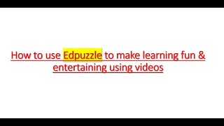 Edpuzzle Tutorial  How to create a video quiz amp link it to Blackboard [upl. by Elisabet480]