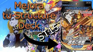 Mejora El neuvo Deck Structure de Wargreymon St15 Facil y Rapido  Deck Profile [upl. by Leahicm144]