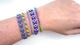 How to Make Friendship Bracelets  5 Ways for Beginners [upl. by Sculley]