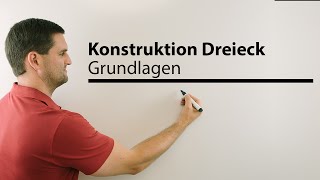 Konstruktion Dreieck Grundlagen was muss gegeben sein  Mathe by Daniel Jung [upl. by Brittaney]