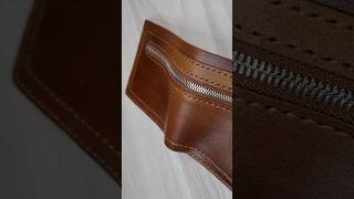 Leather Bifold wallet diy wallet pdfpattern leatherwallet handmade [upl. by Meece]