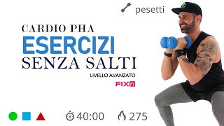 Cardio PHA Avanzato Senza Salti Allenamento Completo Total Body [upl. by Mel]