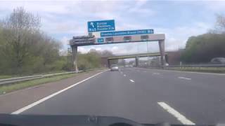 UK Motorways  M6 N J29 M65 Burnley Blackburn Preston S [upl. by Drannek353]