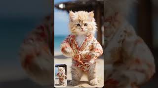 cat dance ❤️ shorts catdance dancingcat aicats youtubeshortspatlikamariya funnycatscutecats [upl. by Naryk929]