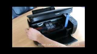 Canon Pixma MP280 How to set up and install ink cartridges [upl. by Atinaj]