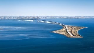 Denmark  Sweden Border Crossing over Oresund Bridge II Border Control [upl. by Ratep168]