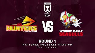 SP PNG Hunters v Wynum Manly Seagulls Round 1  Match Highlights  90324 [upl. by Phil557]