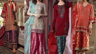 Jamawar Dress Design 2020  Banarasi Dress Design  Jamawar Trouser  Brocade Suit Design [upl. by Ayekam127]