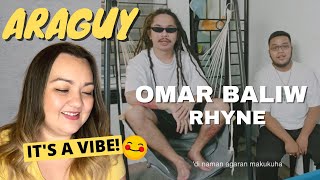 OMAR BALIW  ARAGUY feat RHYNE Official Music Video  REACTION VIDEO THIS IS SUCH A VIBE [upl. by Franek914]