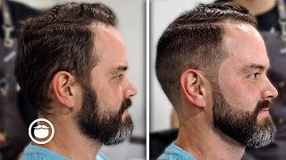 How a Simple Haircut amp Beard Trim Can Transform Your Image  Beardbrand Studio [upl. by Namilus]