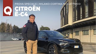 Citroen eC4 2022 la prova speciale MilanoCortina in elettrico [upl. by Imelida]