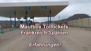 Mautbox Box FrankreichSpanien über 35t und 3 m Höhe Tolltickets [upl. by Anoek]