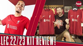 LIVERPOOL 2223 KIT REVIEW Match amp Stadium Versions Compared [upl. by Cher834]