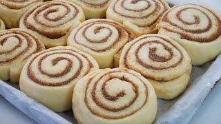 Easy Cinnamon Rolls With Fluffy Lemon Condensed Milk Frosting [upl. by Acirema316]