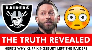 Raiders News Here’s Why Kliff Kingsbury Left Las Vegas  Kliff To Washington New OC Candidates [upl. by Law485]