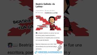 👩🏻‍🏫📖 Beatriz Galindo «la Latina» ❌ Héroes de la Hispanidad ✍🏼 Por Jesu Medina [upl. by Eade]