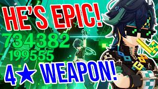 C0 Kinich is EPIC Genshin Impact 4★ Weapon Showcase [upl. by Eba]