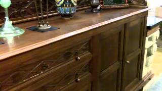 Antique furniture Antique oak sideboard buffet bar form our antiques mall [upl. by Menides]