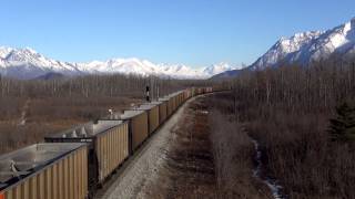 Alaska Railroad ARR 4013 Matanuska 24 Mar 14 [upl. by Romanas]