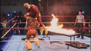 Hulk Hogan VS Ultimate warrior Double Championships [upl. by Sirk]