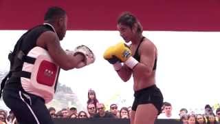 UFC 190 Bethe Correia Open Workout Highlights [upl. by Yniar]