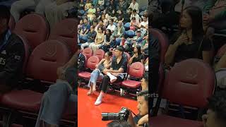 Kai Sotto kasama ang GF na si Rere Madrid sa PBA 49th Season opening day [upl. by Eixel]