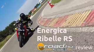 Energica Eva Ribelle RS REVIEW  Onroadbike [upl. by Munafo]