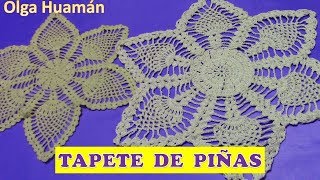 TAPETE O CENTRO DE MESA DE PIÑAS A CROCHET [upl. by Louis]