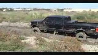 F350 Turbo Deisel Goes almost stuck in mud [upl. by Enihpad]