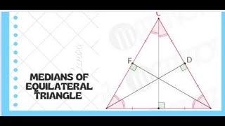 Geometry How to prove medians of an equilateral triangle are equal [upl. by Arramat808]