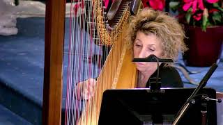 Variations Pastorales sur un Vieux Noel SamuelRousseau solo harp Caroline Leonardelli [upl. by Haelat891]