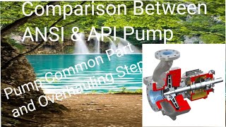 Overhung Centrifugal Pump  Common Parts  Overhauling Steps  Difference Between API amp ANSI Pump [upl. by Conrad]