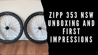 Zipp 353 Unboxing and First Impressions [upl. by Slen]