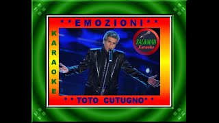 EMOZIONI – KARAOKE – TOTO CUTUGNO [upl. by Vonni]