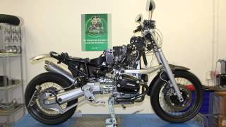 Zeitraffer BMW R1100GS Scrambler  Fast Motion by Hornig [upl. by Kcirde]