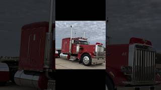 Gebhardt Enterprises 359 Peterbilt leaving truck show trucks truckong truckdriver [upl. by Ivy]