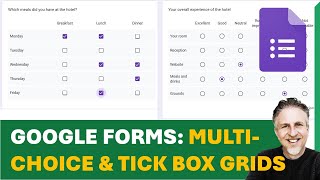 Google Forms  Make a MultipleChoice Grid and a Tick Box Grid [upl. by Manard]