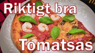 Tomatsås på färska tomater eller från burk Tomatsåstill pizza till grillat till pasta osv [upl. by Fruma949]