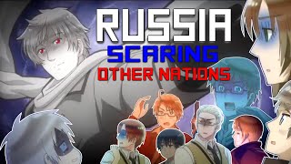 APH Russia Scaring Other Nations for Almost 3 Minutes  Hetalia The Beautiful World [upl. by Grussing372]