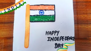 National flag Drawing for Independence Day Independence Day Activity For Kids Easy 15 Aug Drawing [upl. by Aihsakal]