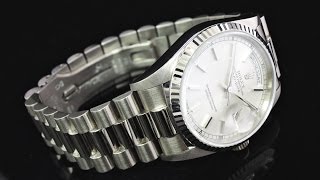 httpcreafjpaccount000598html ロレックス ROLEX デイデイト 18239 L番 18KWG シルバーダイヤル [upl. by Hubbard]