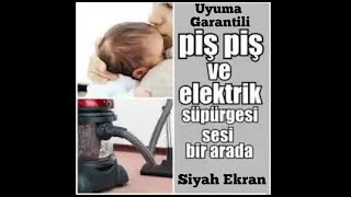 Piş Piş Sesi ve Elektrikli Süpürge Sesi İkisi Birlikte 5 DAKİKADA UYUMA GARANTİLİ 5 SAAT Siyah Ekran [upl. by Aniretac]