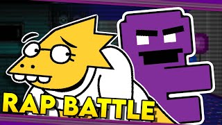 Alphys vs Purple Guy  UNDERTALE vs Five Nights at Freddys RAP BATTLE DGPRB [upl. by Oirretna]