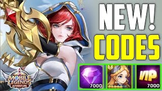 New CODES⚠️ MOBILE LEGENDS ADVENTURE REDEEM CODES 2024  ML ADVENTURE CODES 2024  MLA CODES [upl. by Enidaj]